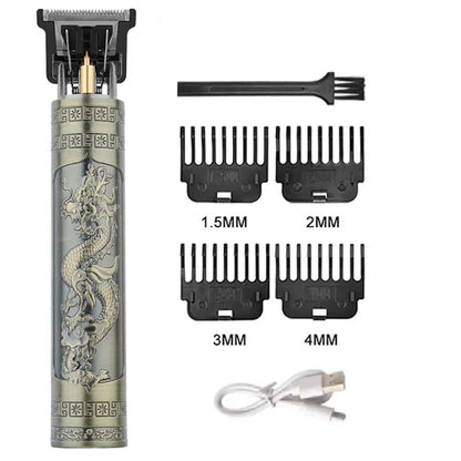 Carving Hair Clipper Professional Hair Cutting Machine Barber Rechargeable Hair Trimmer Metal Haircut Machine Clipper for Me…