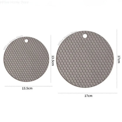 Table mat tool multifunctional kitchen silicone tableware mat, round anti slip coffee cup coaster, pot holder - image 5