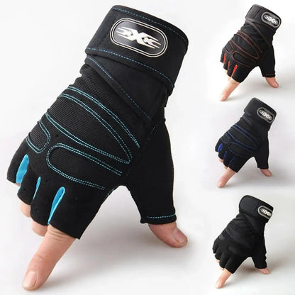 Gym Gloves for Men Women Fitness Weight Lifting Wristband Gloves Body Building Training Sports Exercise Cycling Glove Shockp…