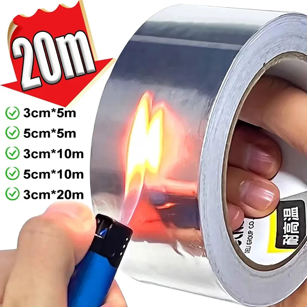 Aluminum Foil High-Temperature Tape Cooktop Self-Adhesive Greaseproof Anti-Mold Moisture-Proof Stickers For Countertops Kitc…