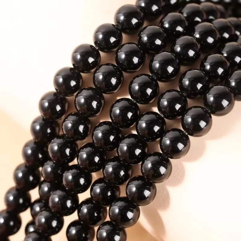 Natural Stone Golden Obsidian Bead Irisation Round Loose Spacer 4 6 8 10 12mm For Jewelry Making Diy Bracelet Necklace Acces…