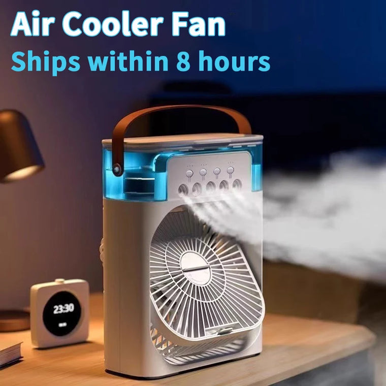 New 3 In 1 Fan AIr Conditioner Household Mini Air Cooler LED Night Light Portable Humidifier Air Adjustment Fan Office Home…