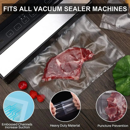 50pcs/Lot BPA-Free Food Vacuum Plastic Sealing Bags Food Preservation Sealed Bag Household Reusable Vacuum Sealer Bag - imag…