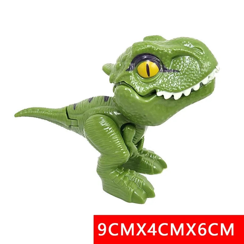 Jurassic Finger Dinosaur Triceratops Tyrannosaurus Model Toys for Kids Creative Finger Biting Dinosaurs Interactive Toy Boy…