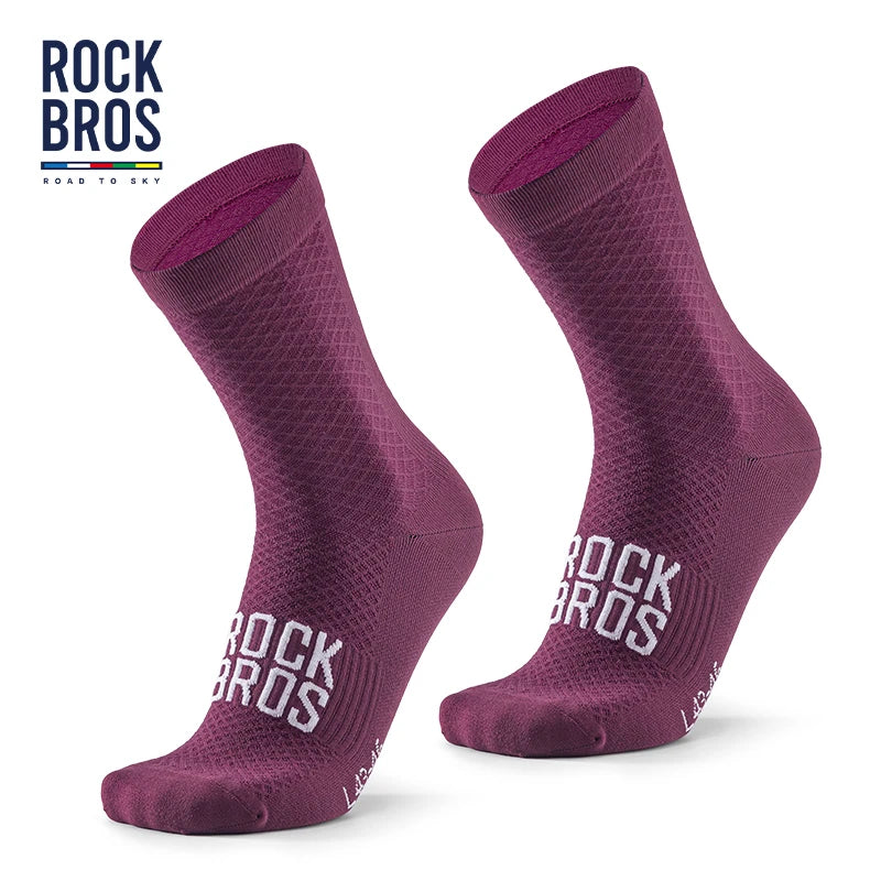 ROCKBROS Cycling Socks Soothing Sport Socks Shock Absorbing Bike Socks Breathable Fabric High Elastic Outdoor Socks A Pair -…