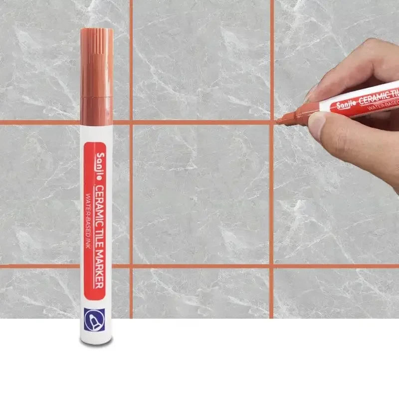 1/3 Pcs Waterproof White Marker Pen Wall Seam Repair Tiles Grout Markers Pens Floor Bathroom Decontamination Paint Brush Too…