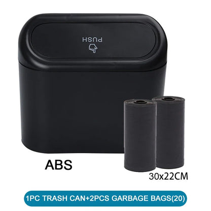 Car Trash Can (with Lid) Contains 60 (300) Garbage Bags, Small Car Trash Can, Leak-proof Mini Car Accessories - image 18