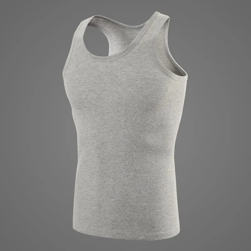 1/3/5 Piece Men's Cotton Sports Skinny Vest Teenagers Leisure Joker Sleeveless T Men's Fitness Training Simple Top - image 9