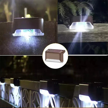 1/4/8/12/pcs Solar LED Lights Outdoor Garden Light Deck Lamp Solar Stairs Light Waterproof Solar Step Lamp Patio Garden Deco…
