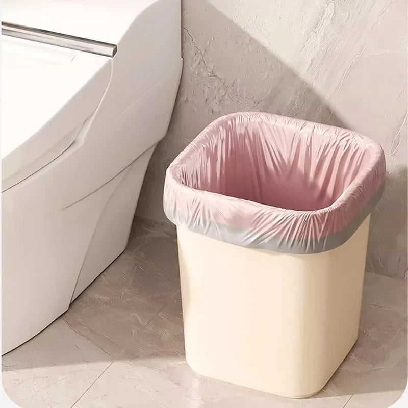 50/100/200PCS Thickening Drawstring Garbage Bags Large Capacity Handheld Trash Bag for Kitchen Household Disposable Waste Ba…