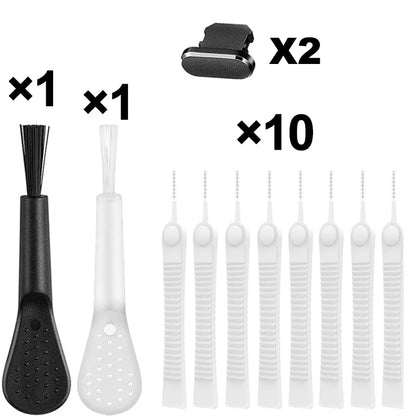 Mobile Phone Charging Port Dust Plug Removal Cleaner Kit for iPhone 15 14 13 Pro Max Computer Keyboard Dustproof Cleaning Br…