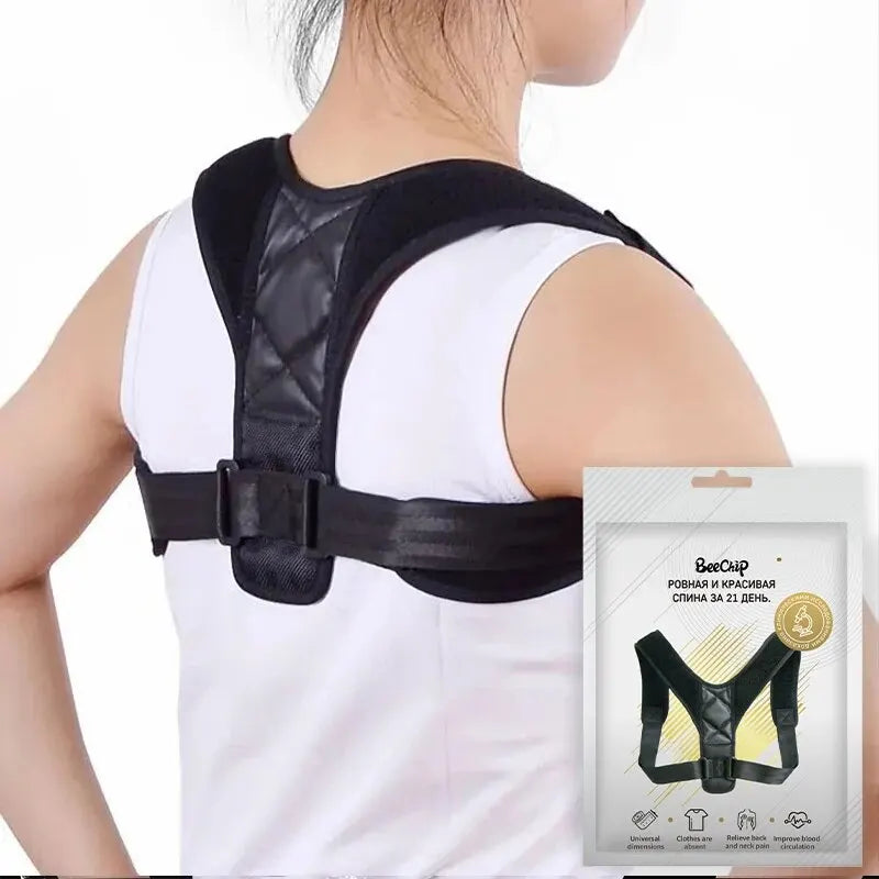 Back Posture Correction Belt Hunchback Prevention Correction of Sitting Posture Unisex Breathable Body Shaping - image 4