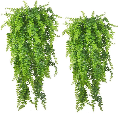 90cm Artificial Plant Vine Home Decoration Hanging Plastic Leaf Grass Garland Outdoor Wedding Party Decorations Fake Rattan…