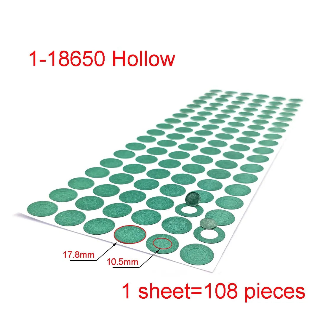 18650 21700 32650 Li-ion Battery Insulation Gasket Barley Paper Battery Pack Cell Insulating Glue Patch Electrode Insulated…