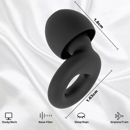Silicone Earplugs for Swimming Sleep Noise Cancel Noise Reduction-Soundproof Reduce Disturbances -Quality Earplugs - image 6