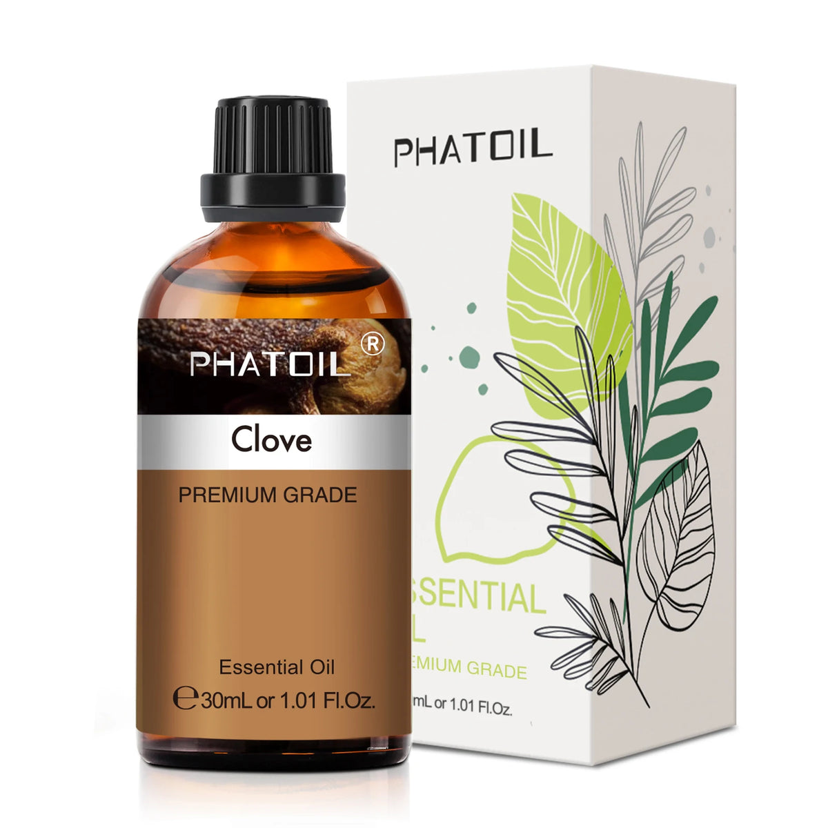 PHATOIL 1PCS Aromatherapy Essential Oil 30ml Lemon Eucalyptus Lavender Bergamot Jasmine Juniper Rose Vanilla Aroma Essential…