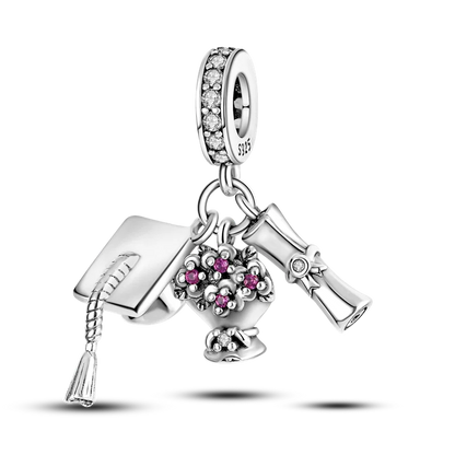 2026 Hot Sale Charms Bead 925 Sterling Silver Pink Butterfly Luminous Firefly Dangle Fit Bangle Bracelet Necklace DIY Jewelr…