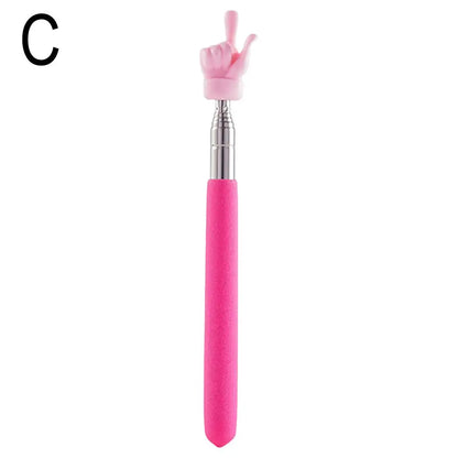 Retractable Teacher Pointer Finger Design StainlessSteel Telescopic School Teaching Pointer Stick Teacher Supplies for Class…