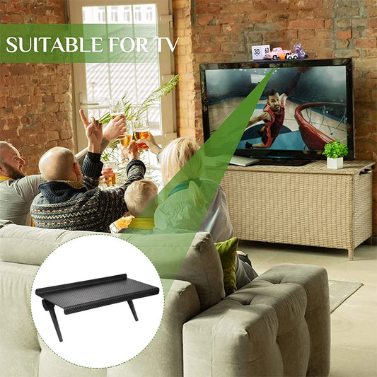 TV Screen Storage Shelves Adjustable Monitor Stand Computer Desktop Display Organizer Router Shelf Rack Home Office - image 2