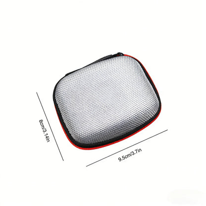 Earphone Storage Bag Square Headset Box Indoor Outdoor Travelling Earphones Storaging Case Accessories with Zipper - image 12
