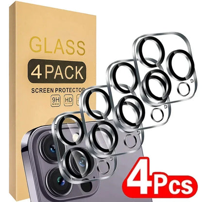 4/1PCS HD Back Camera Tempered Glass For iPhone 13Mini 13 14 15 16 17 Pro Max Rear Len Screen Protectors Anti-scratch Glass…