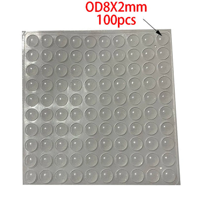 100Pcs Soft Silicone Rubber Anti Slip Bumpers Feet Pads Damper Buffer Cabinet Bumpers Silicone Furniture Pads Drawer Door Pa…