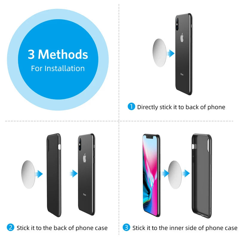 Magnetic Car Phone Holder Air Vent Clip Mount 360 Rotation Mobile Bracket GPS Cell Phone Stand in Car For IPhone Samsung Hua…