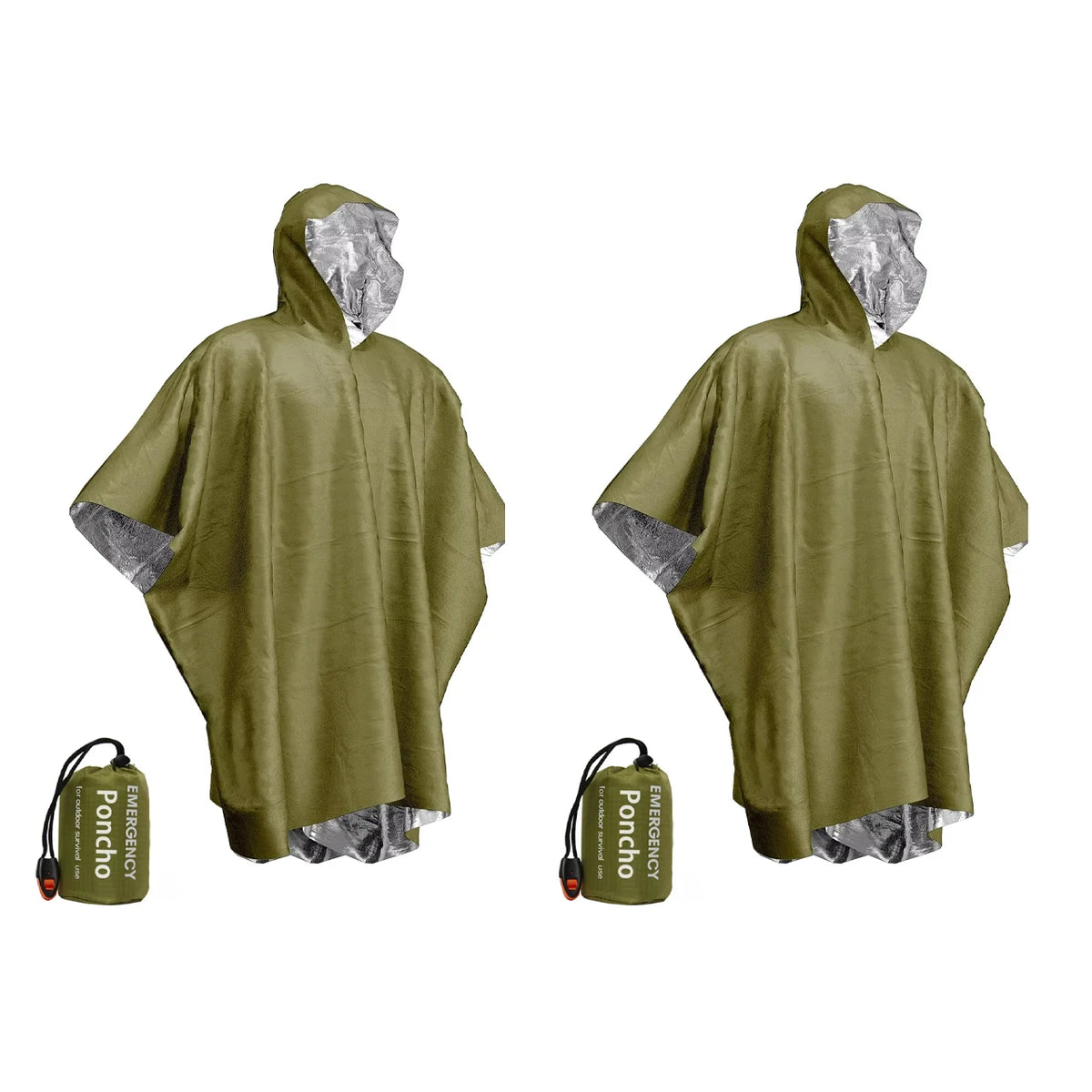 Emergency Waterproof Raincoat Aluminum Film Disposable Poncho Warm Thermal Rainwear Blankets Survival Tools Camping Equipmen…