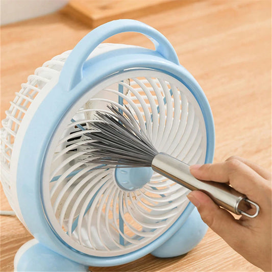1/2Pcs Multi‑Functional Cleaning Brush with Steel Handle Household Cleaning Brush for Home Kitchen Bathroom