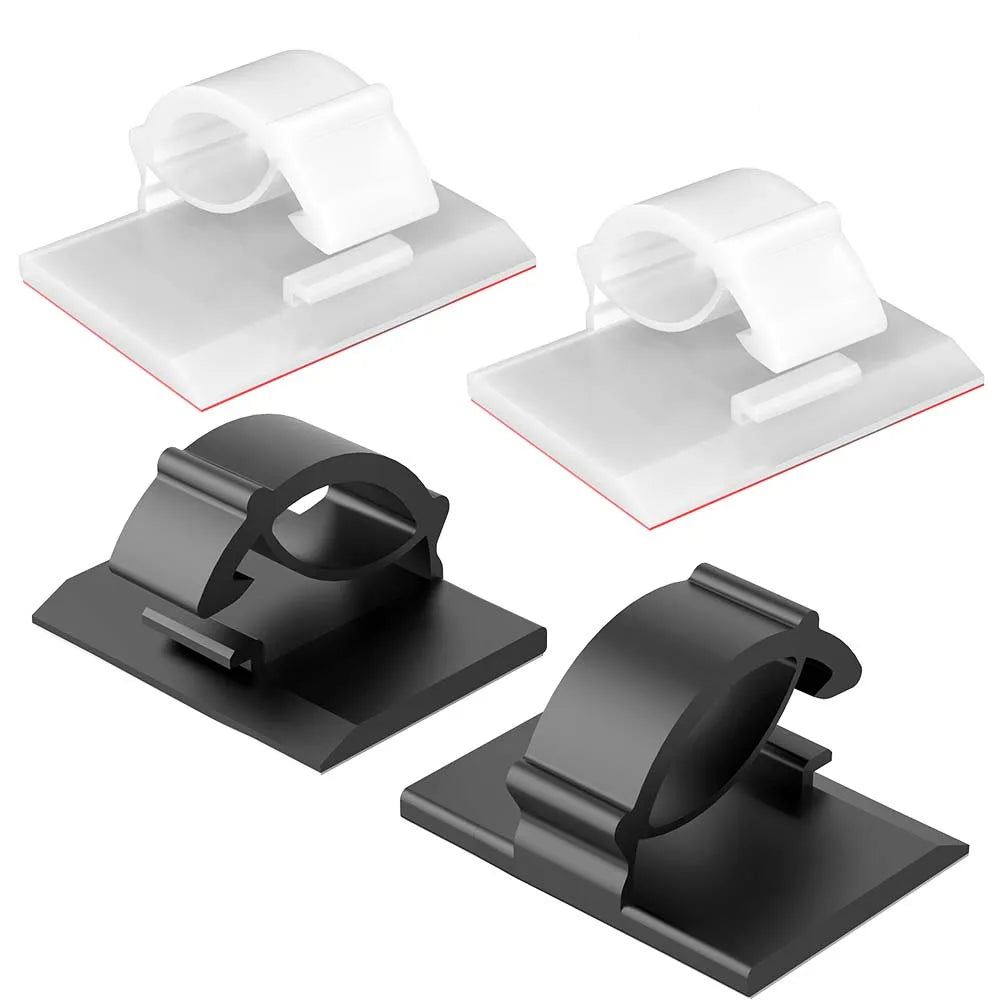 30pcs Cable Organizer Clips Cord Holder Desktop Workstation Wire Manager USB Charging Data Line Bobbin Winder Cable Manageme…