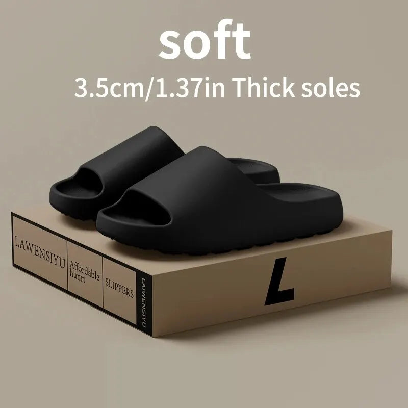 Coconut Slippers Feel like Stepping on Clouds Thick-soled Sandals Summer New Non-slip Wearing Sandals（Shoebox not included）…
