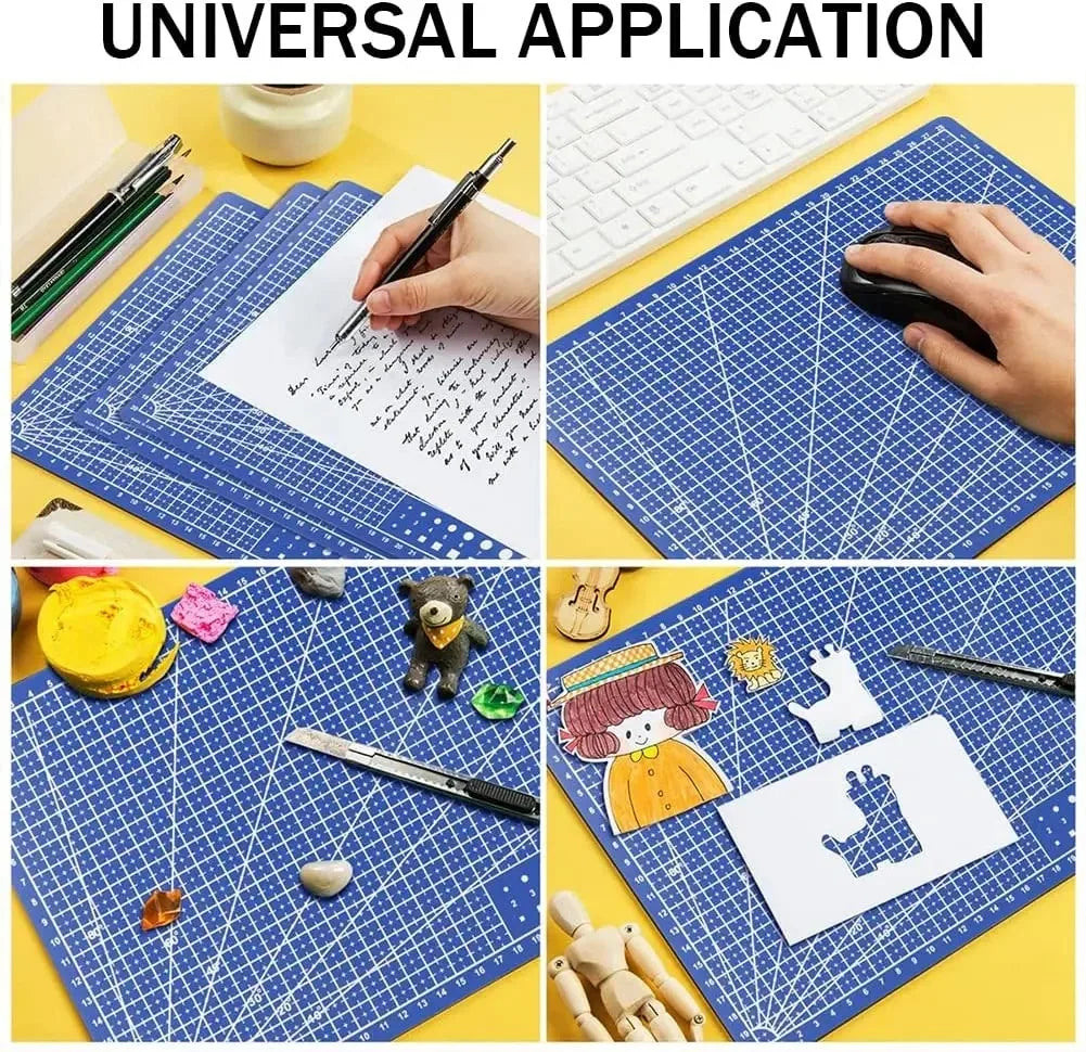 A3 A4 A5 PVC Cutting Mat Workbench Patchwork Cut Pad Sewing Manual DIY Knife Engraving Leather Cutting Board Side Underlay -…