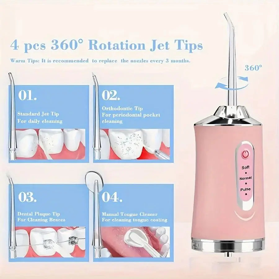 8 Pcs/Set Replaceable Oral Dental Nozzles for Oral Irrigator Dental Water Jet Water Pick Mouthwasher Flosser - image 4