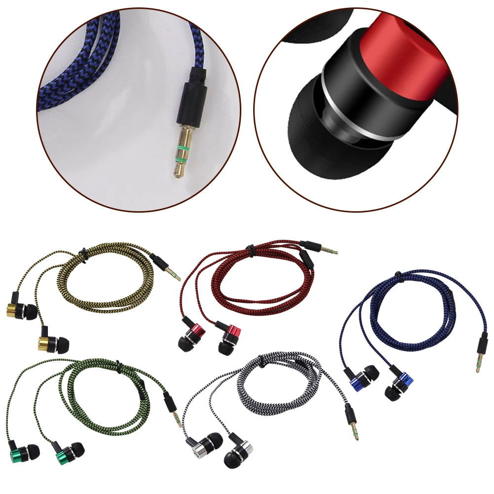 3.5mm In-Ear Wired Headphone 2 Basic Box Bass Stereo Earbuds Mobile Headphone Noise Cancelling Superb Bass Stereo Earphone -…