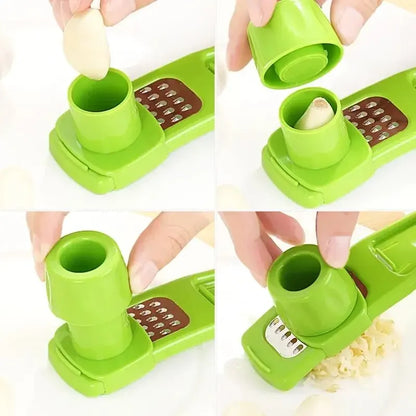1 Pack Mini Garlic Grinder Creative Garlic Press Kitchen Garlic Mash Manual Garlic Mashing Green Kitchen Gadgets - image 5