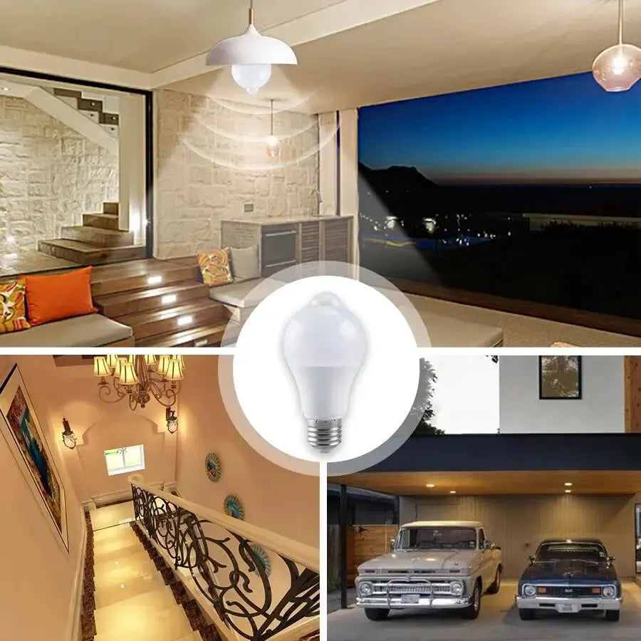 PIR Motion Sensor LED Light Bulb 12W E27 Smart Bulb Motion Activated ON/OFF Home Lights Lamp for Home Stair - image 5