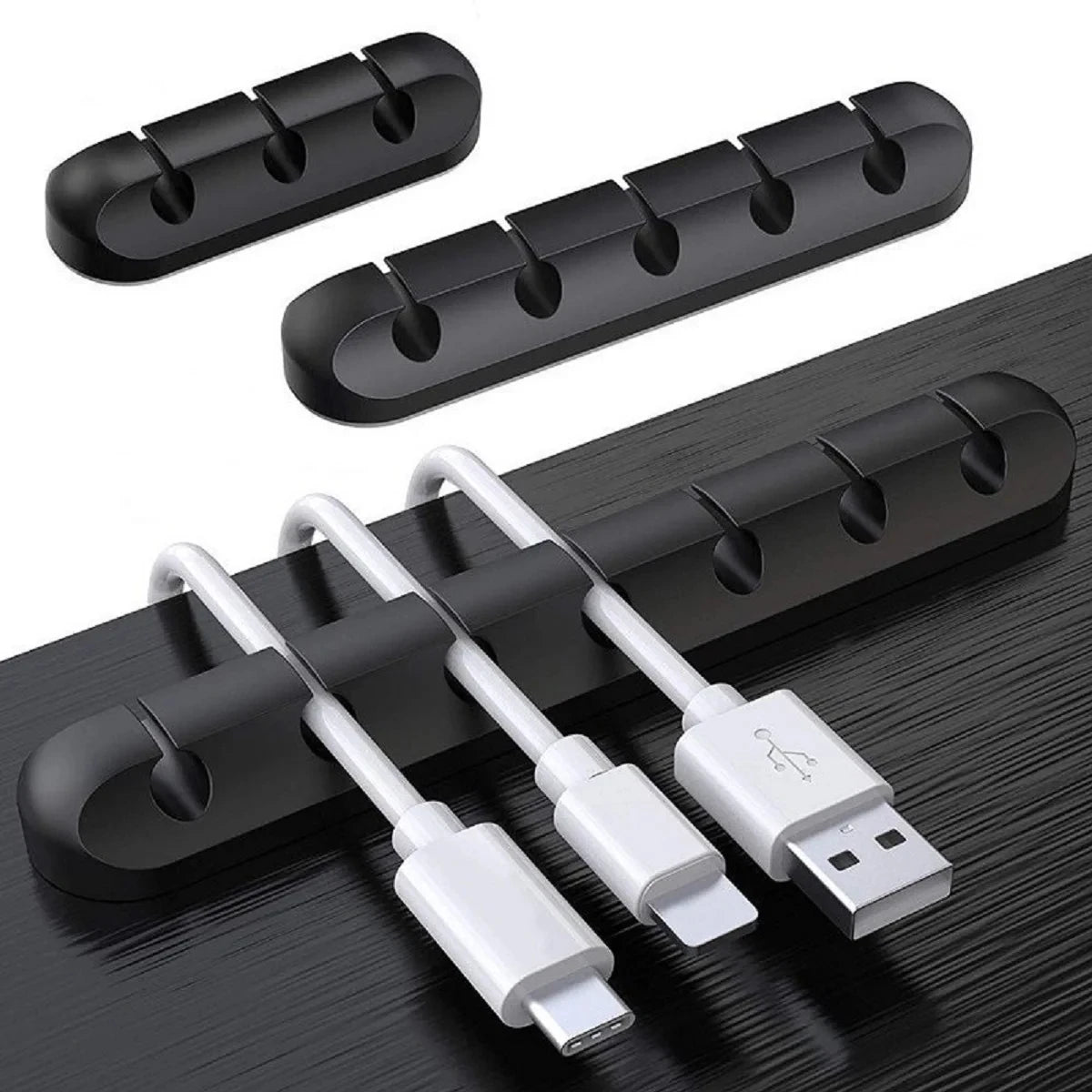 NNBILI Silicone USB Cable Organizer Cable Winder Desktop Tidy Management Clips Cable Holder for Mouse Headphone Wire Organiz…