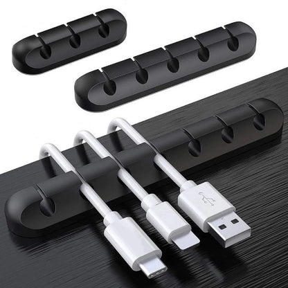 NNBILI Silicone USB Cable Organizer Cable Winder Desktop Tidy Management Clips Cable Holder for Mouse Headphone Wire Organiz…