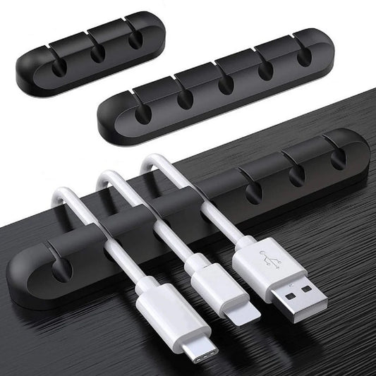 NNBILI Silicone USB Cable Organizer Cable Winder Desktop Tidy Management Clips Cable Holder for Mouse Headphone Wire Organiz…
