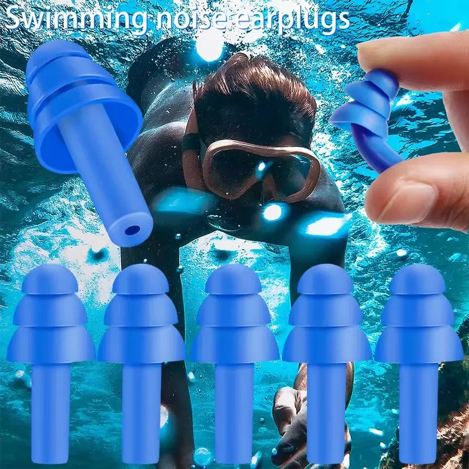 25/1Pair Ear Plugs Sleeping Noise Cancelling Reusable Silicone Sound Block Earplugs Summer Waterproof Swimming Ear Plug With…
