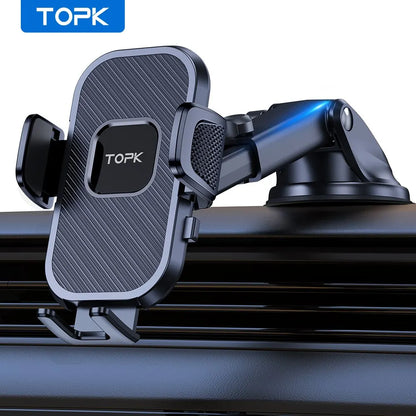TOPK Car Phone Holder Gravity Stand for iPhone Xiaomi Samsung Car Mobile Support for Dashboard Windshield Air Vent Phone Mou…
