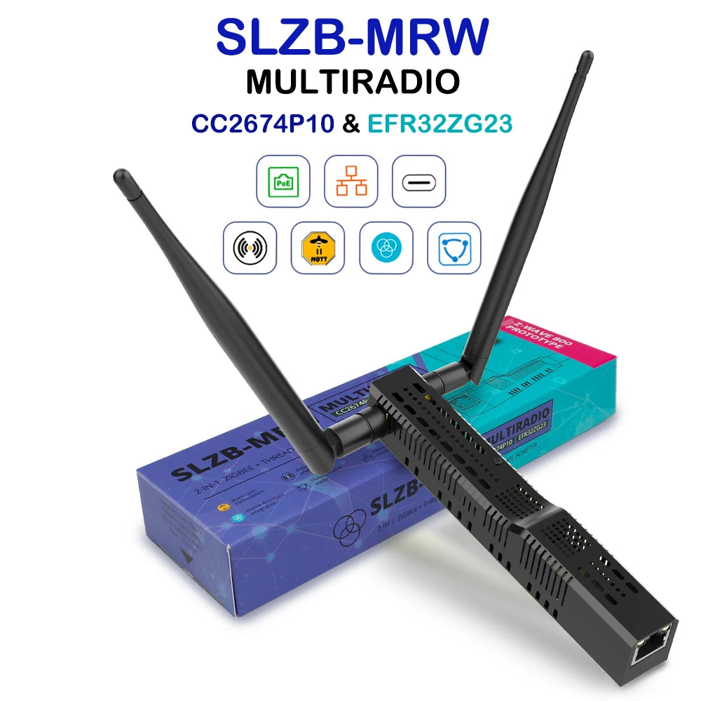 SMLIGHT SLZB-06/M/P7 Zigbee 3.0 to Ethernet,USB,and WiFi gateway coordinator with PoE,works with Zigbee2MQTT,Home Assistant,…
