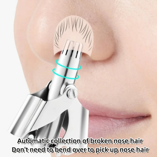 LISI Washable Portable Manual Nose Hair Trimmer for Men & Women Waterproof Stainless Steel Ear Hair Trimmer with Cleaning Br…