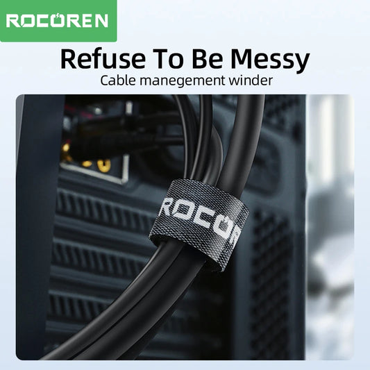 Rocoren Cable Organizer Wire Winder USB Cable Management Charger Protector For Phone Mouse Earphone Cable Holder Cord Protec…