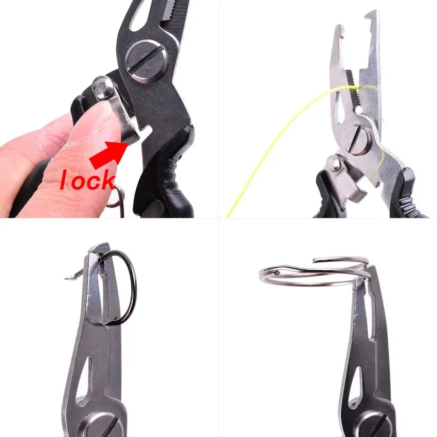 Multifunction Fishing Pliers Tools Accessories for Goods Winter Tackle Pliers Vise Knitting Flies Scissors Braid Set Fish To…