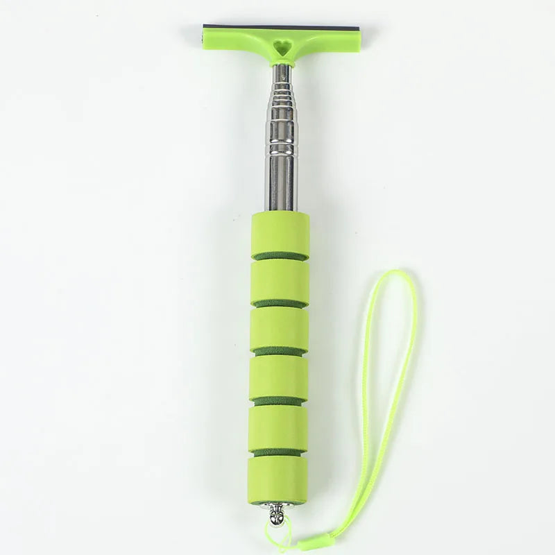 Car Rearview Mirror Wiper Cleaning Tool Auto Glass Mist Cleaner Scraper Car Accessories Handle Telescopic Window Cleaning Br…
