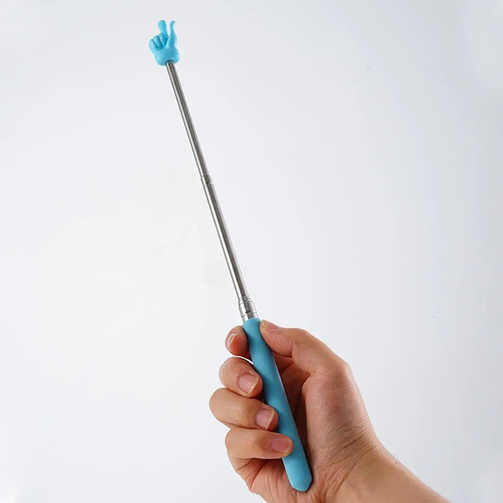 Retractable Teacher Pointer Finger Design StainlessSteel Telescopic School Teaching Pointer Stick Teacher Supplies for Class…