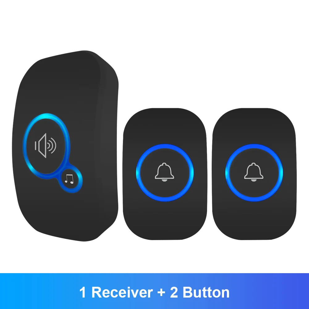 Wireless Doorbell FullHouse Waterproof Door Chime Kit Includes Push Button Transmitter and Plug In Receiver - image 9