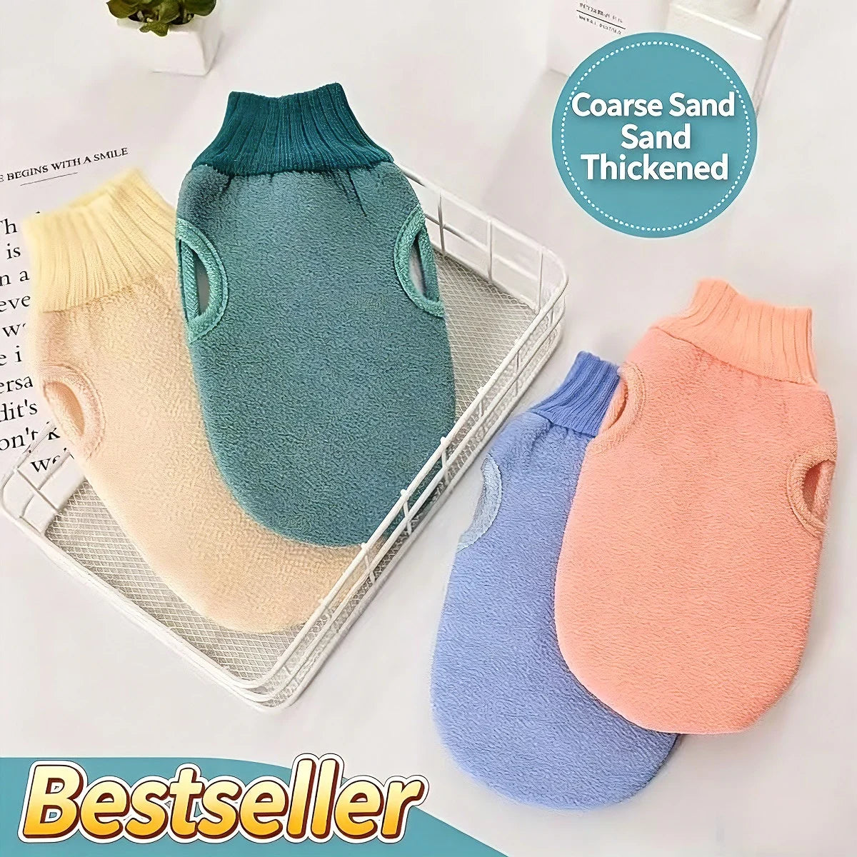 1PC Scrub Exfoliating Gloves For Shower Cleaning Scrub Mitt Rub Dead Skin Body Brush Towel SPA Foam Body Massage - image 6