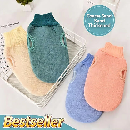 1PC Scrub Exfoliating Gloves For Shower Cleaning Scrub Mitt Rub Dead Skin Body Brush Towel SPA Foam Body Massage - image 6